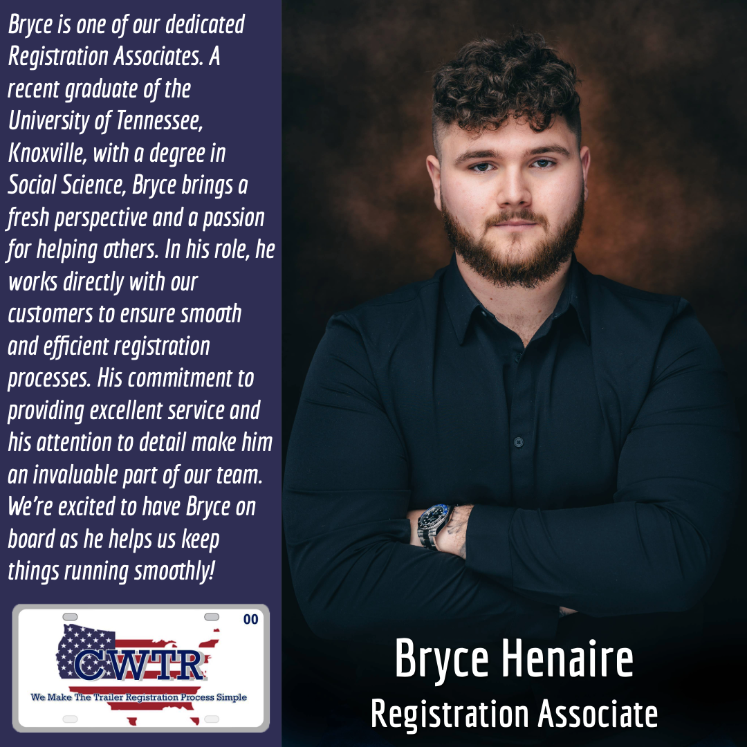 Bryce Henaire, Registration Associate