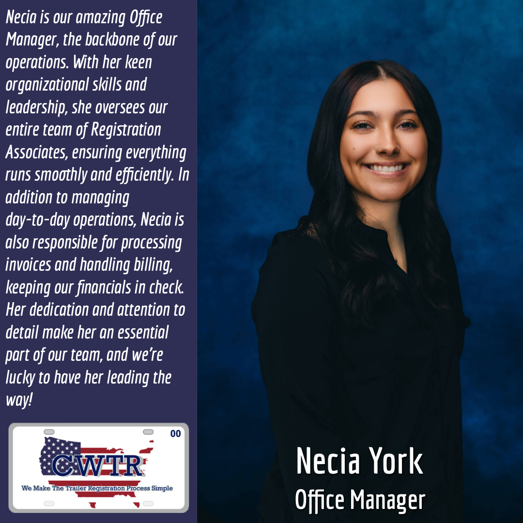 Necia York, Office Manager